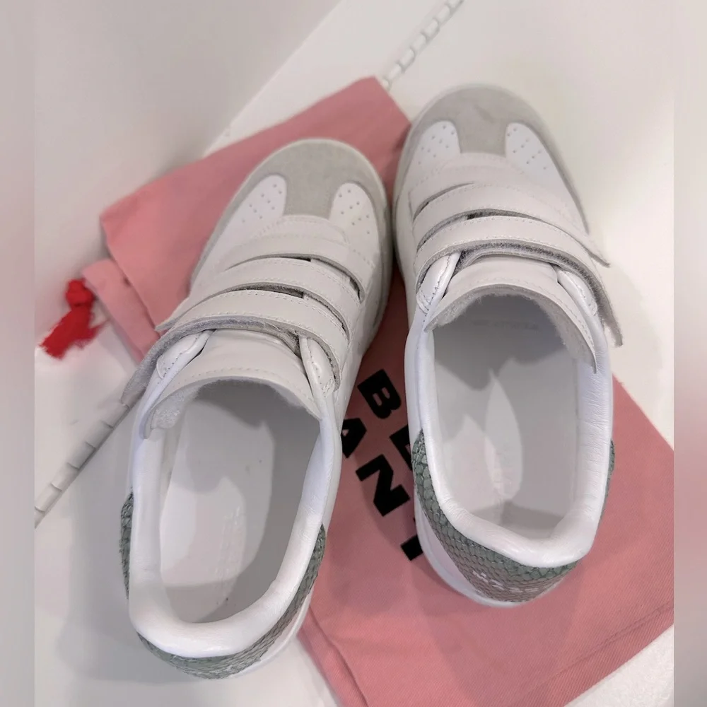 Isabel Marant White and Green Sneakers - Picture 4 of 6